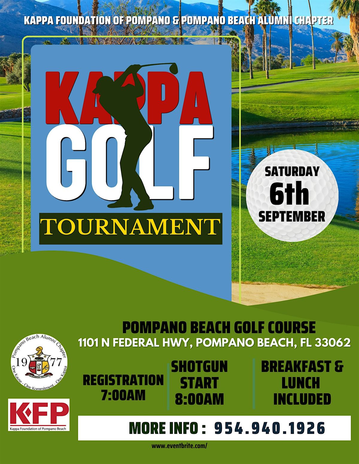 2nd Annual Kappa Foundation of Pompano Beach Charity Golf Tournament