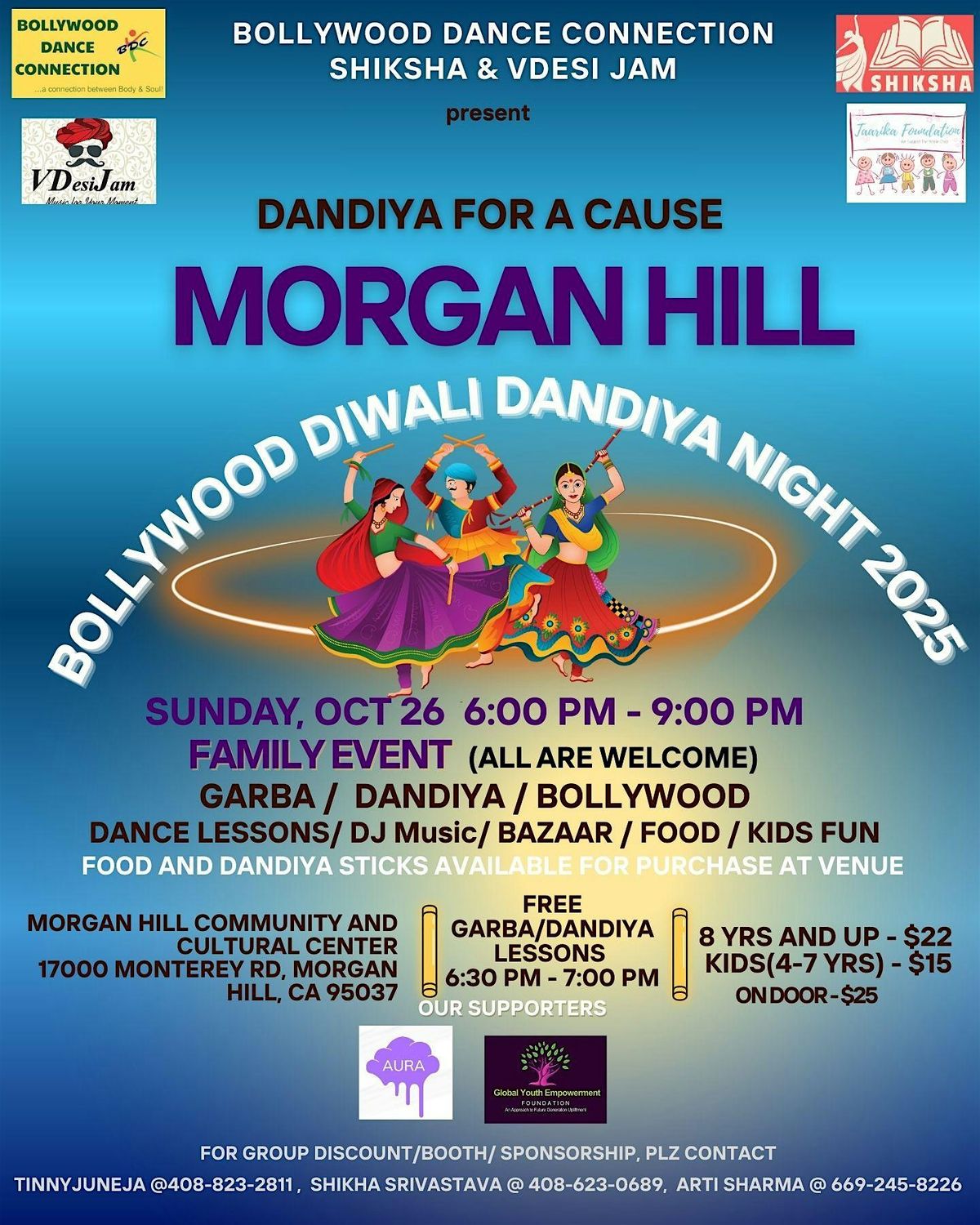 MORGAN HILL BOLLYWOOD DIWALI NEON DANDIYA NIGHT 2025