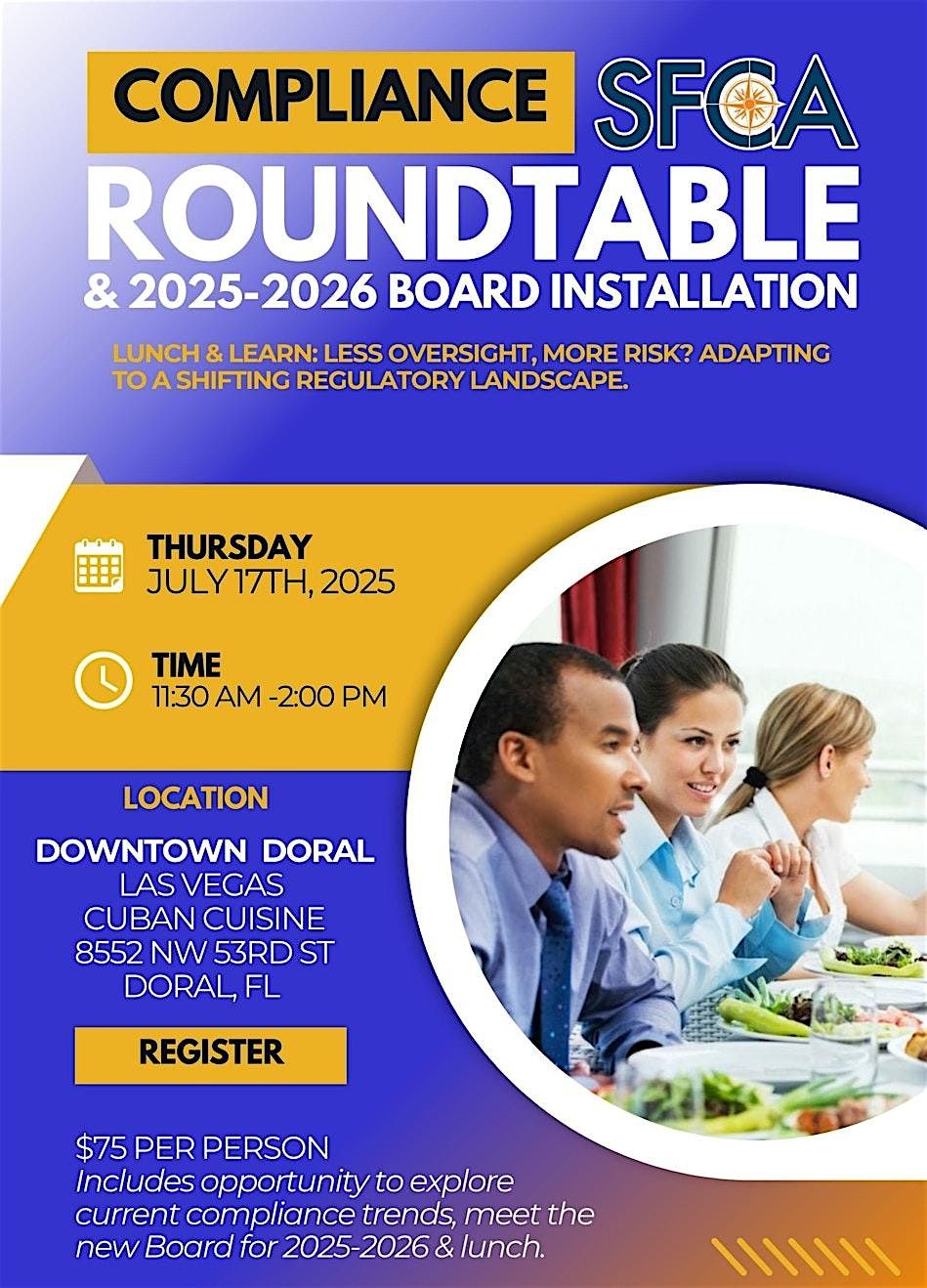 SFCA Compliance Roundtable & 2025-2026 Board Installation