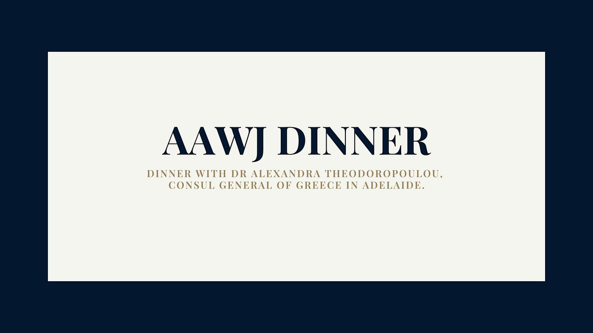 AAWJ Dinner