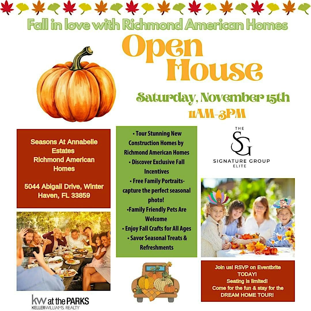 Fall In Love with Richmond American Homes Open House