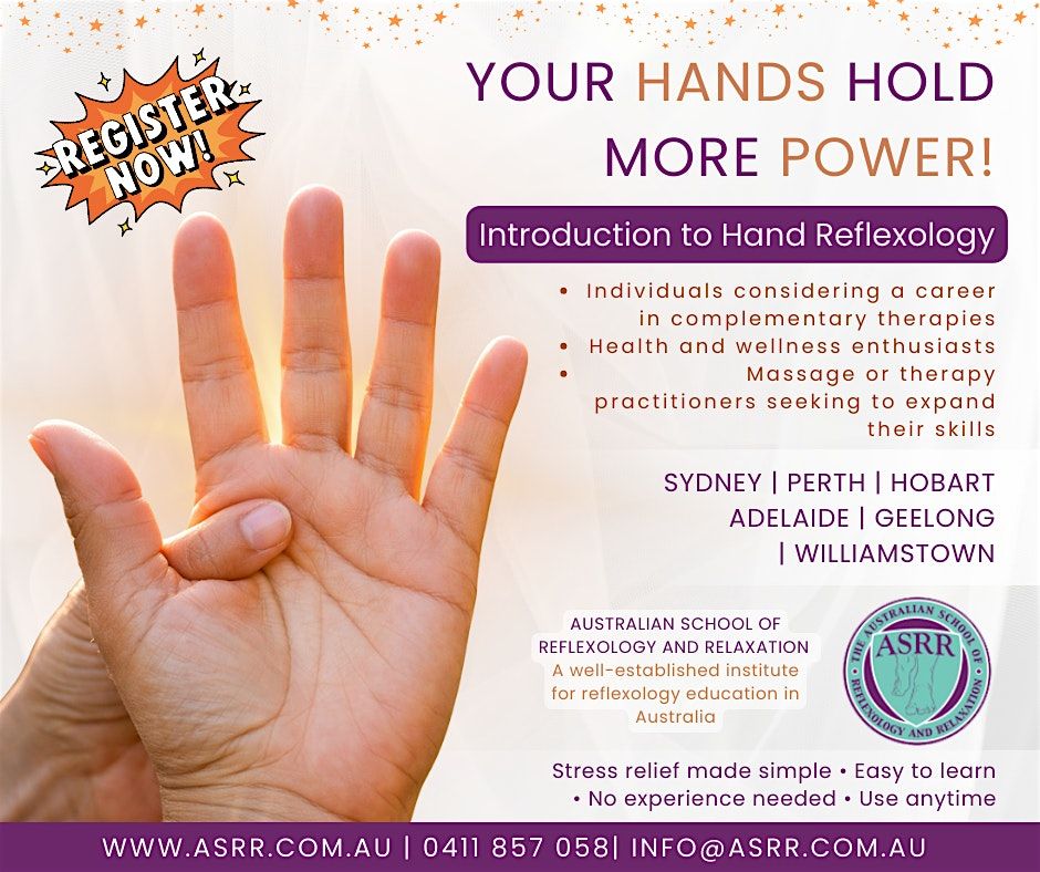 First Hand Skill Learn Hand Reflexology Skills at Interactive Wellness Workshop, Body ...