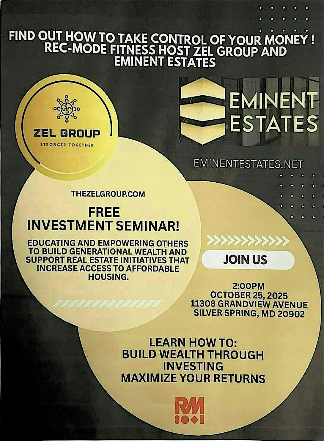 FREE REAL ESTATE INVESTING SEMINAR