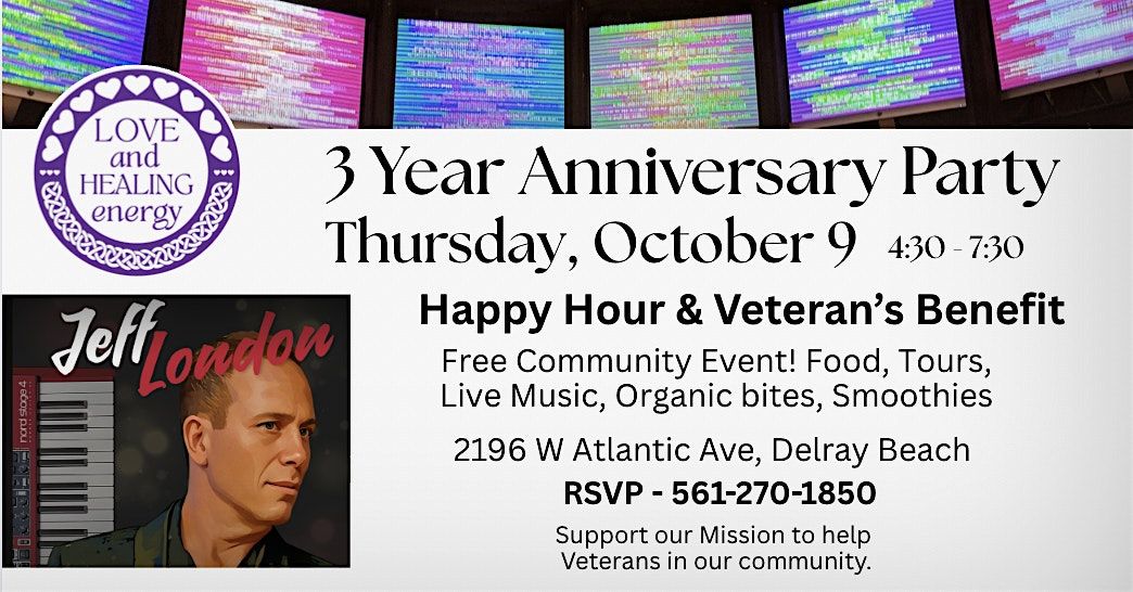 3 Year Anniversary Happy Hour Party & Benefit.