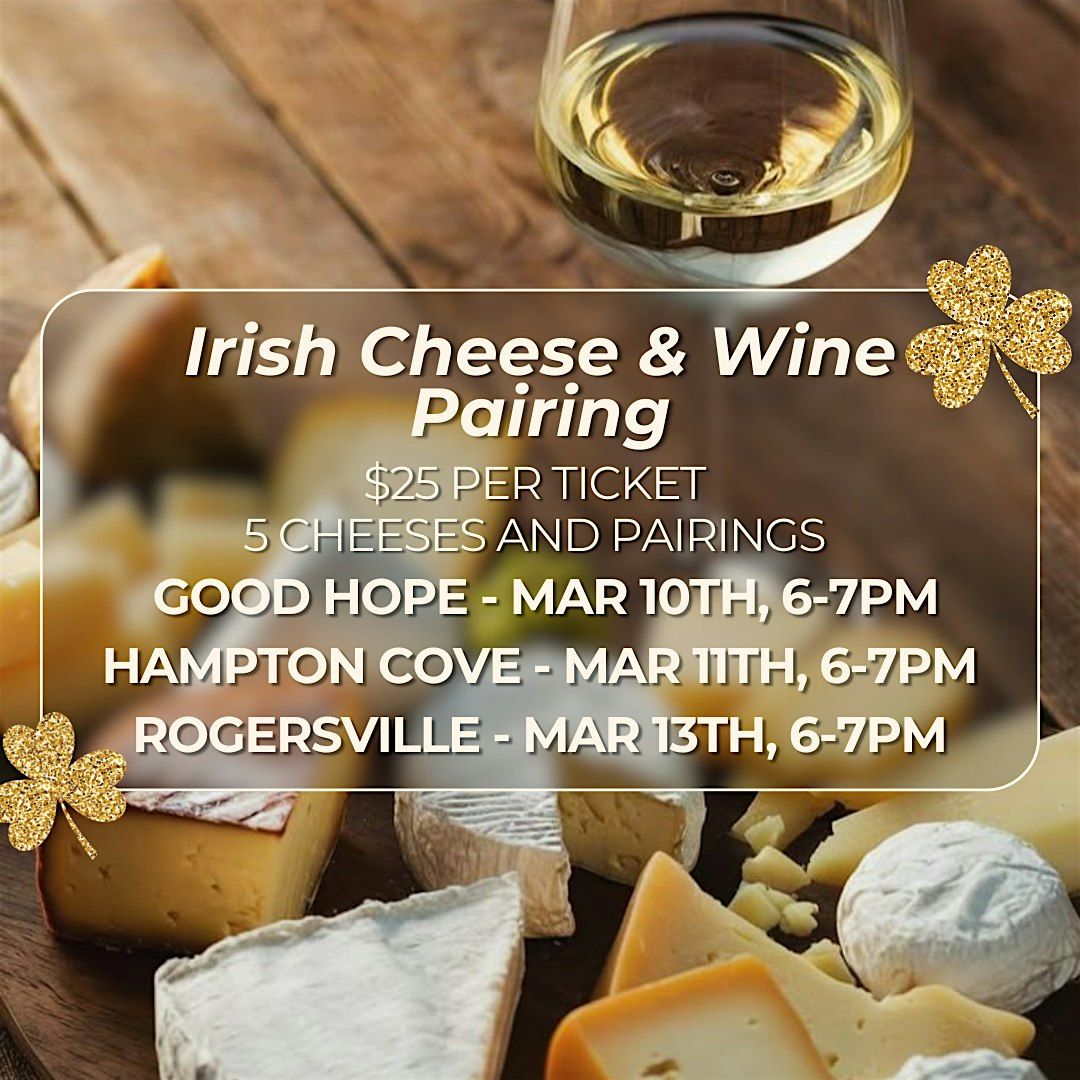 Good Hope Irish Cheese & Wine Pairing