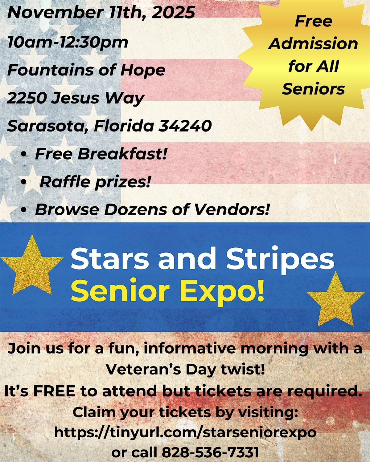 Stars and Stripes! Senior Expo! Sarasota FL
