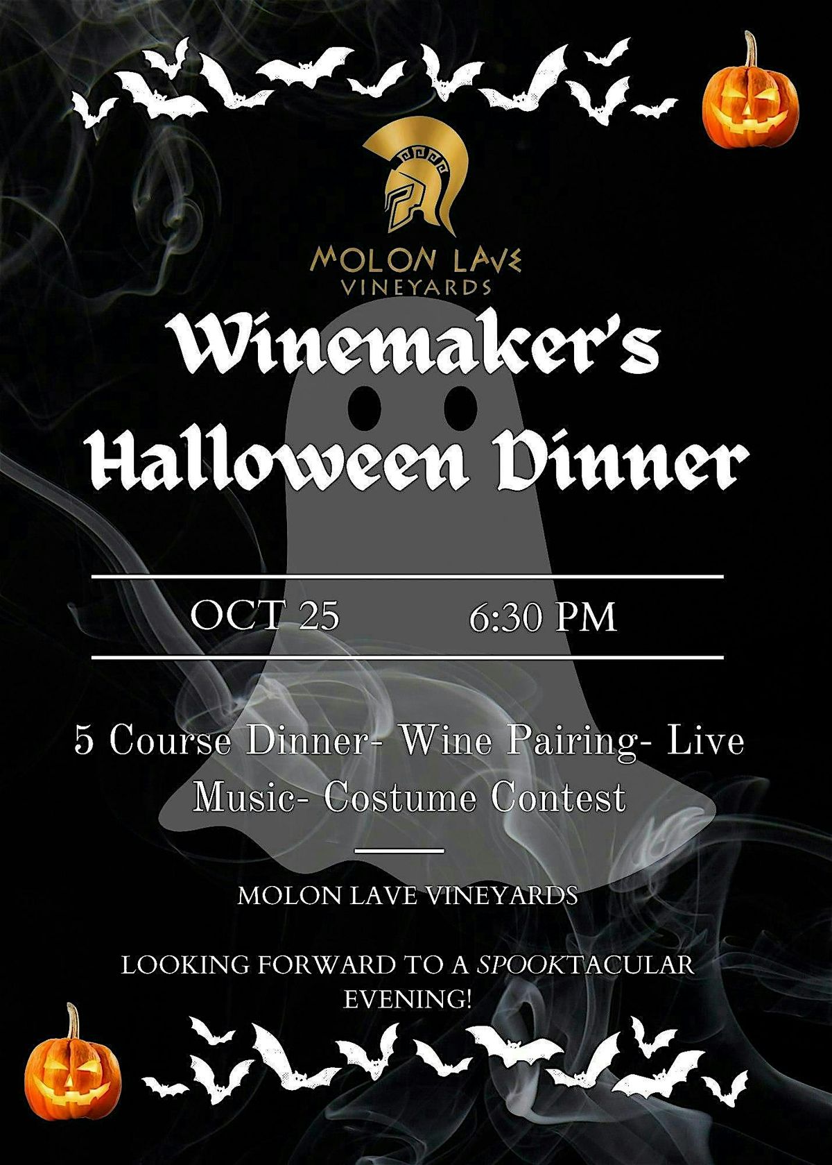2025 Winemaker's Halloween Dinner!