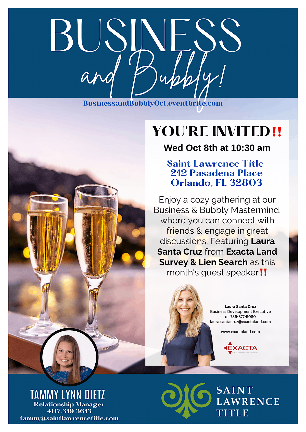 Business and Bubbly October