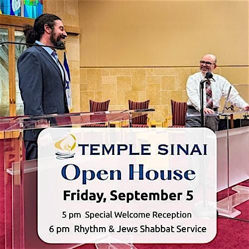 Temple Sinai Open House and Rhythm and Jews Shabbat Service