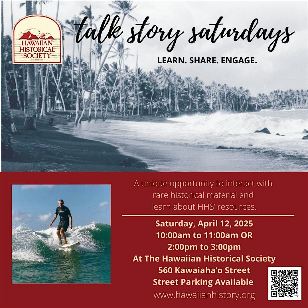 Talk Story Saturdays: Hawai\u02bbi Ma Kahaone
