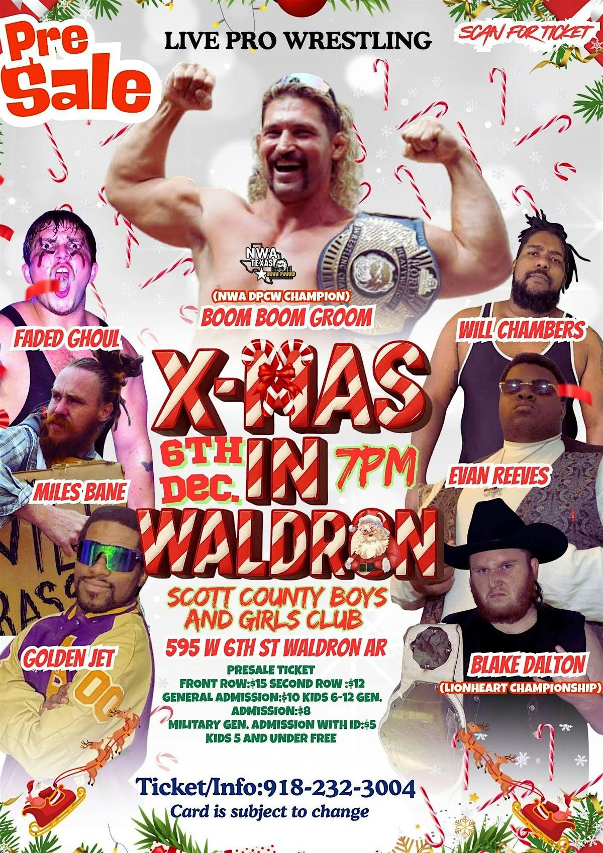 LCW present live pro wrestling action "Xmas in waldon"