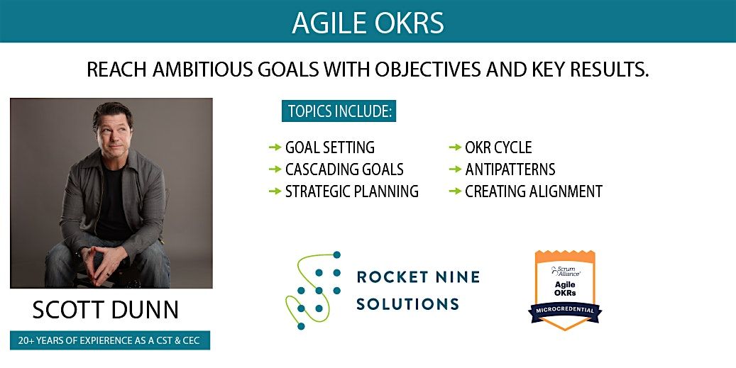 Scott Dunn | Online | Agile OKRs | AOKRs | February 19th