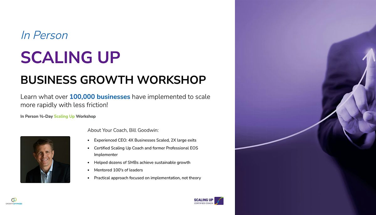 Scaling Up Workshop - Break Through Barriers And Accelerate Your Growth