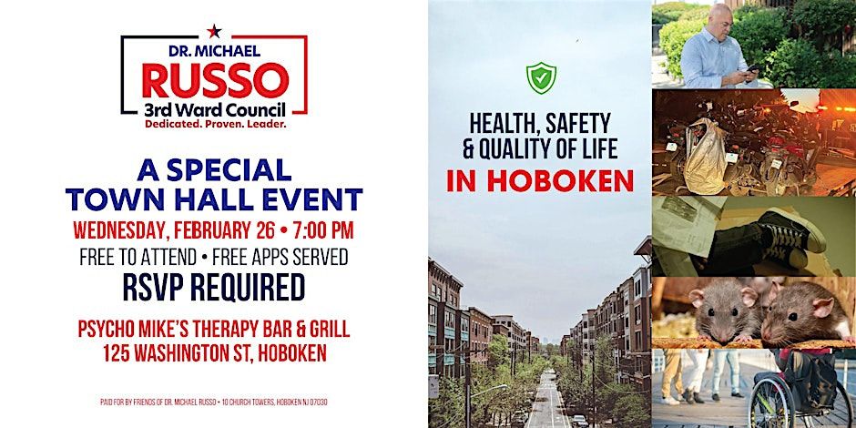 Hoboken Town Hall \u2013 Health, Safety, and Quality of Life