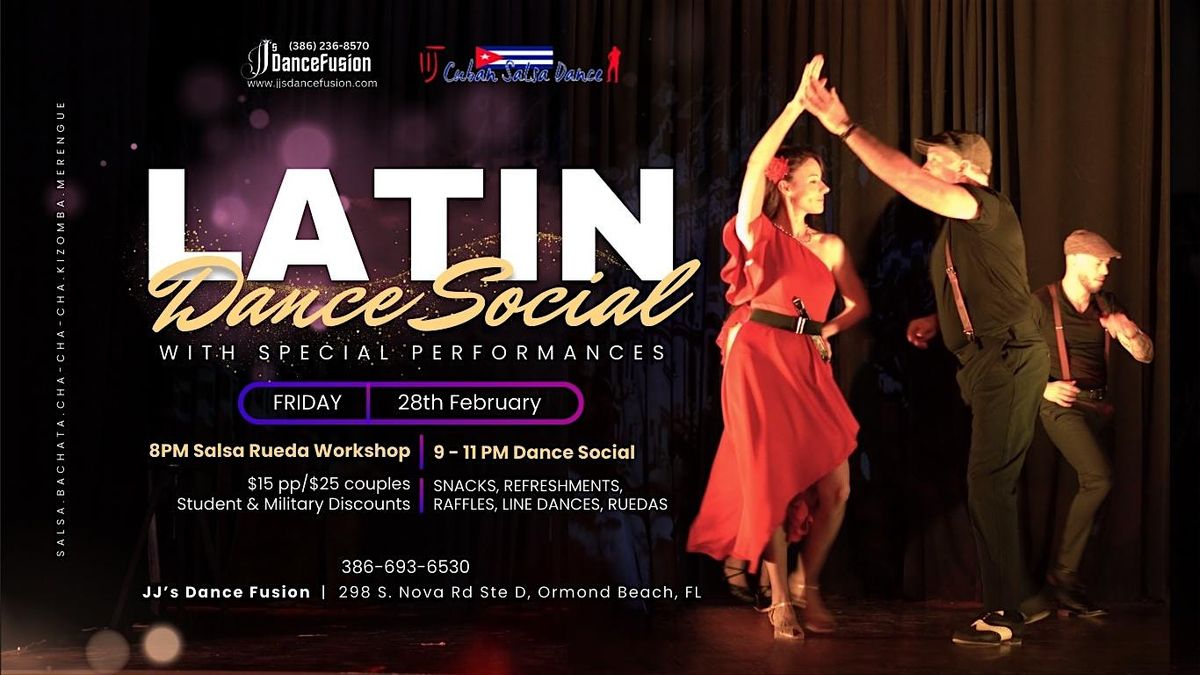 Latin Dance Social - Salsa, Bachata, Merengue, Cha Cha Cha & Kizomba