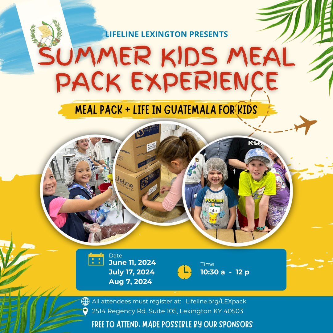 Kids Helping Kids Summer Meal Pack 