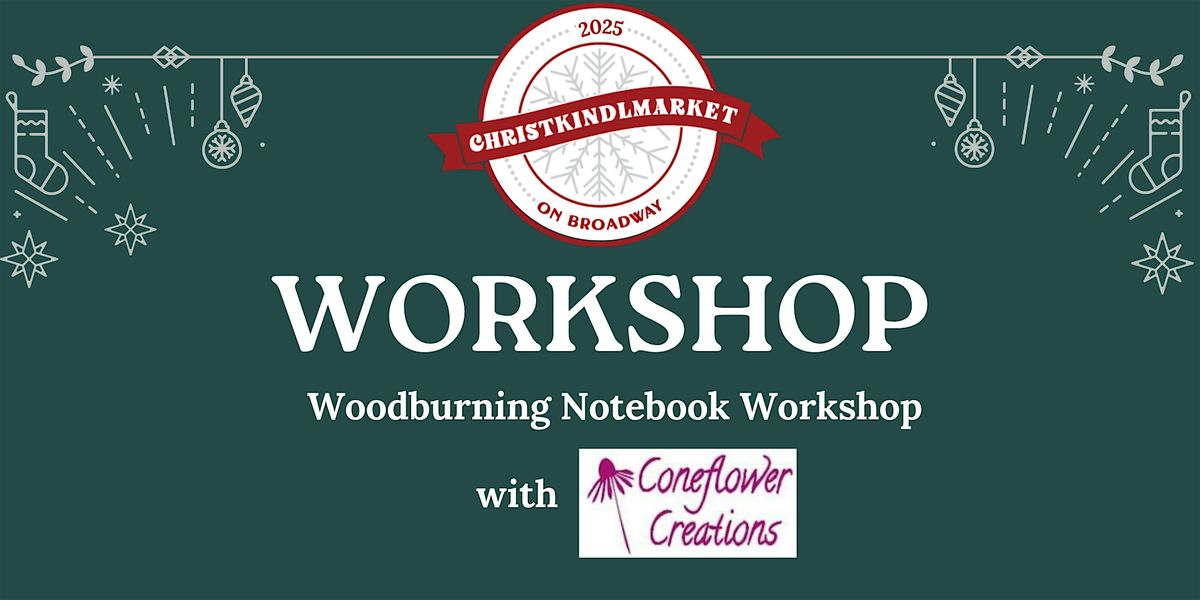 Woodburning Notebook Workshop with Coneflower Creations
