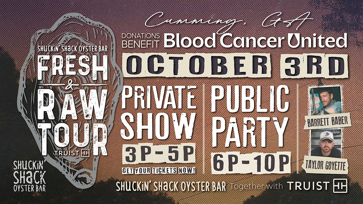 Shuckin' Shack's Fresh & Raw Tour To Benefit Blood Cancer United