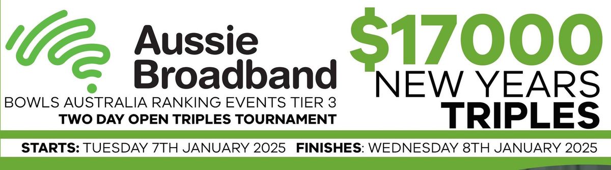 Aussie Broadband X WBC $17,000 New Years Triples Tournament 