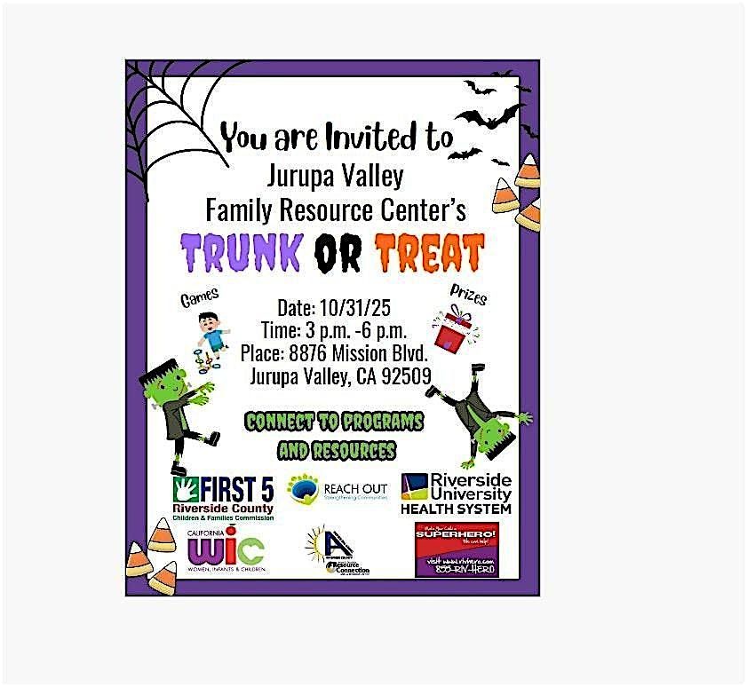 Trunk or Treat Jurupa Valley Family Resource Center
