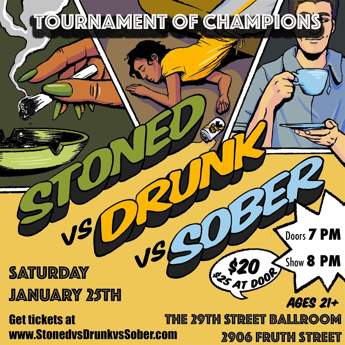 Stoned vs Drunk vs Sober: NEW YEAR'S TOURNAMENT OF CHAMPIONS!