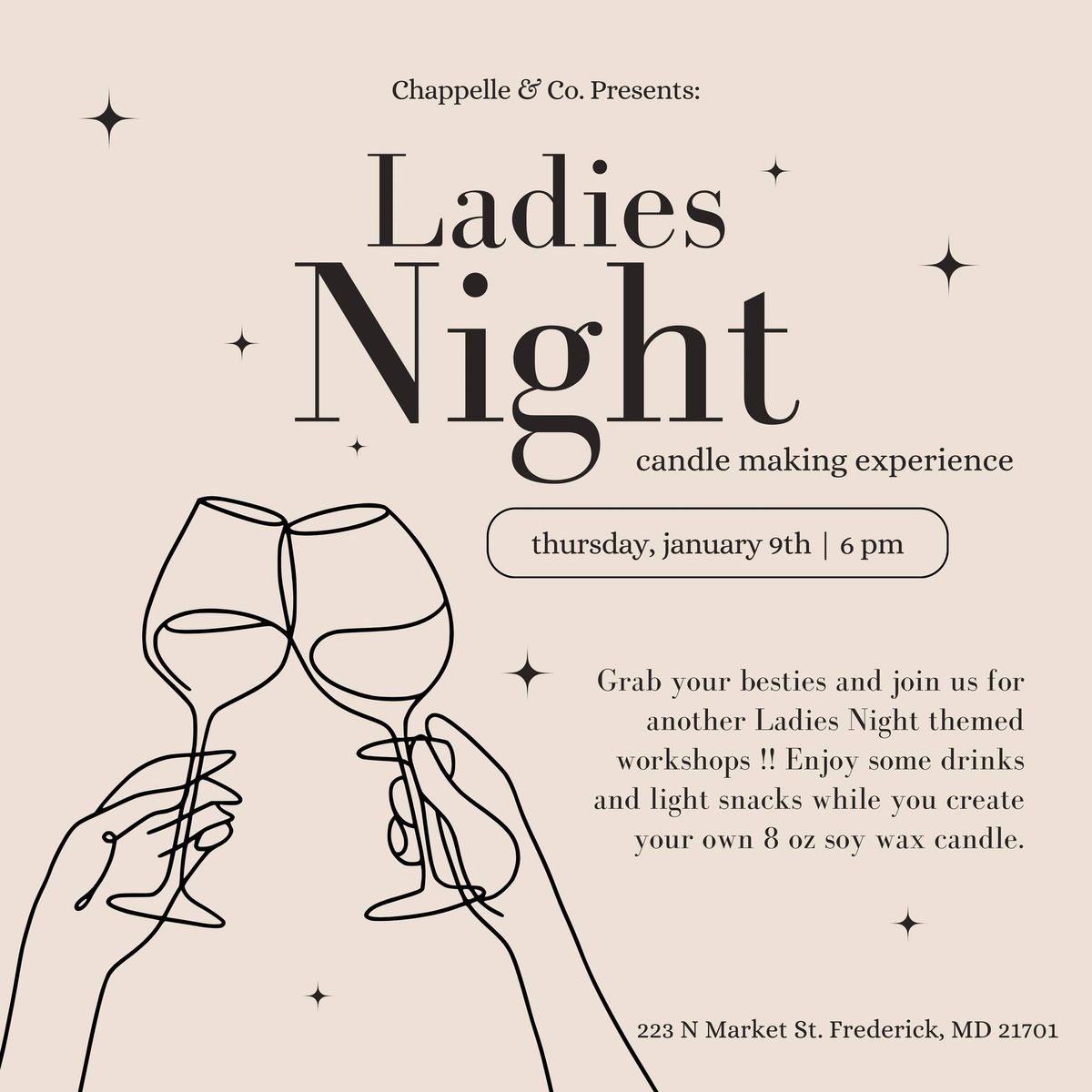 Ladies Night Candle Making Experience 