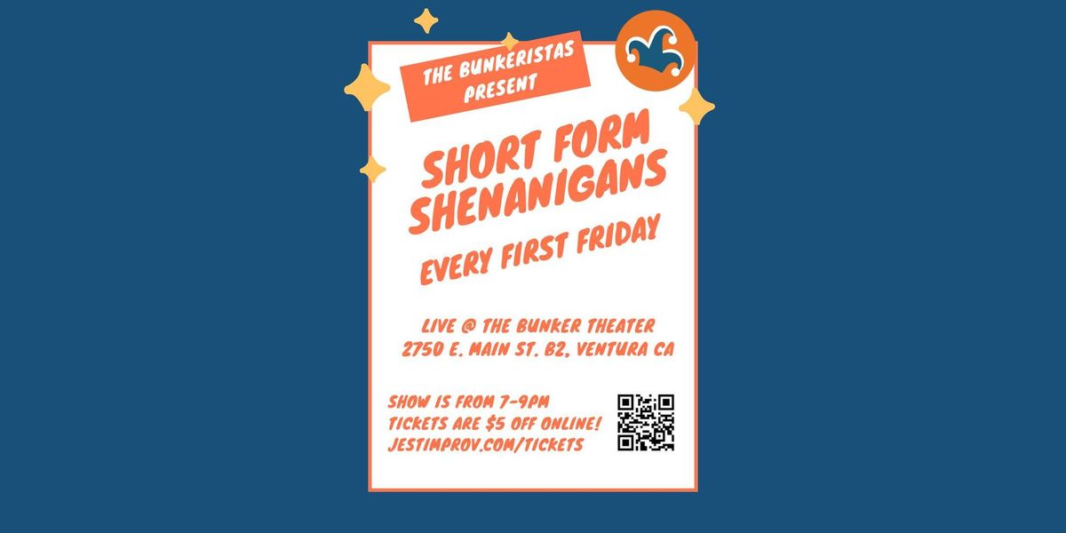 Jest Improv's First Friday Show: Short Form Shenanigans!