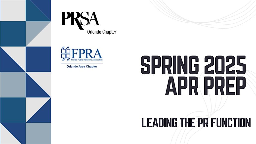 APR Workshop: Leading the PR Function