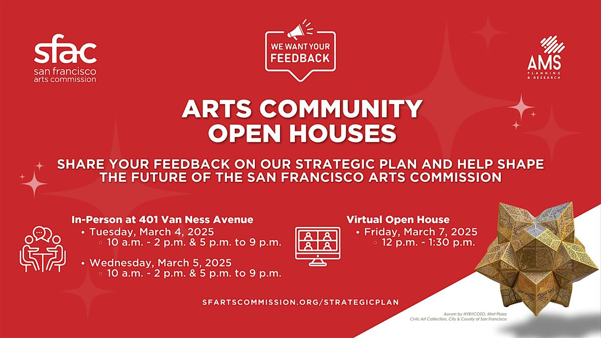 San Francisco Arts Community Open Houses