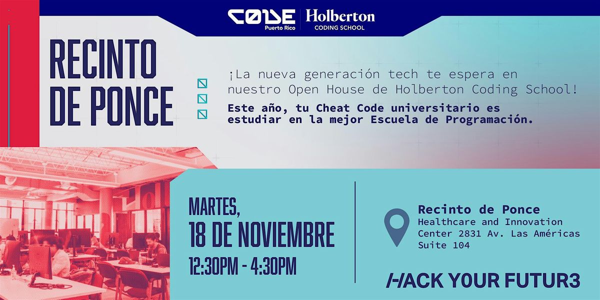 Holberton Coding School  Open House Ponce