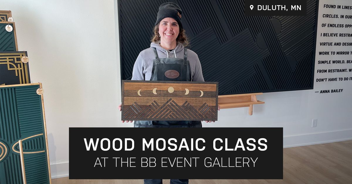 Jericho Wood Mosaic Class at BB Event Gallery