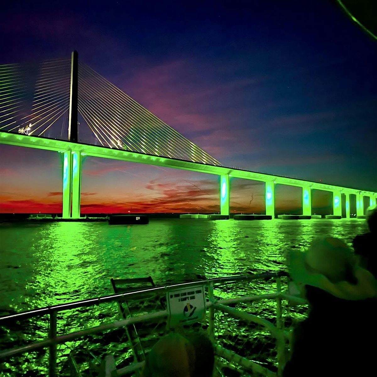 Skyway Bridge Sunset Light Show Cruise (Labor Day Weekend)