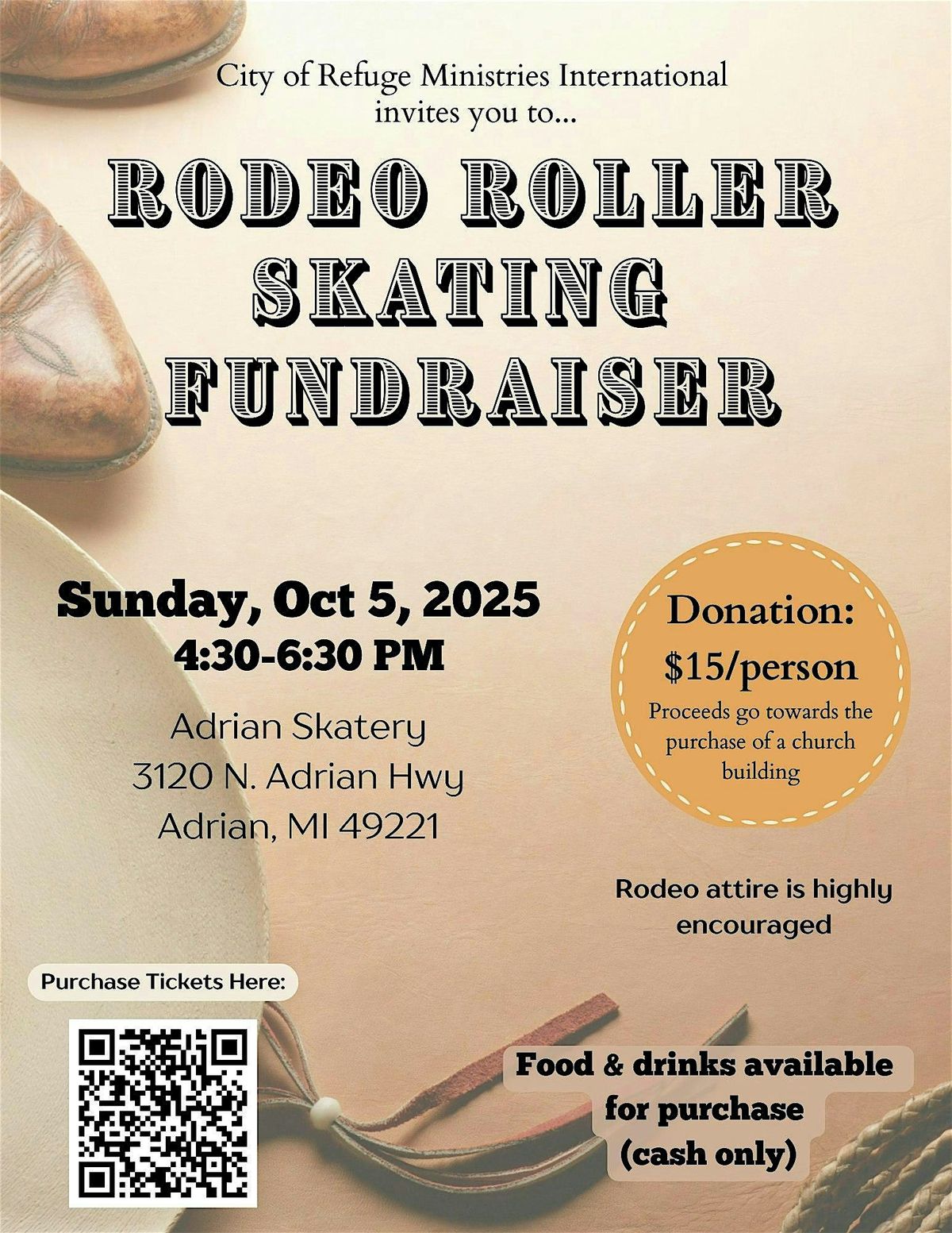 Rodeo Roller Skating Fundraiser