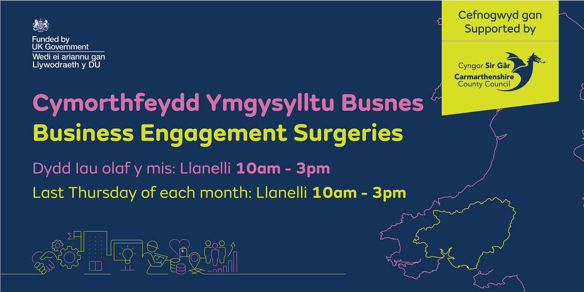 Cymorthfeydd Ymgysylltu \u00e2 Busnesau | Business Engagement Surgery