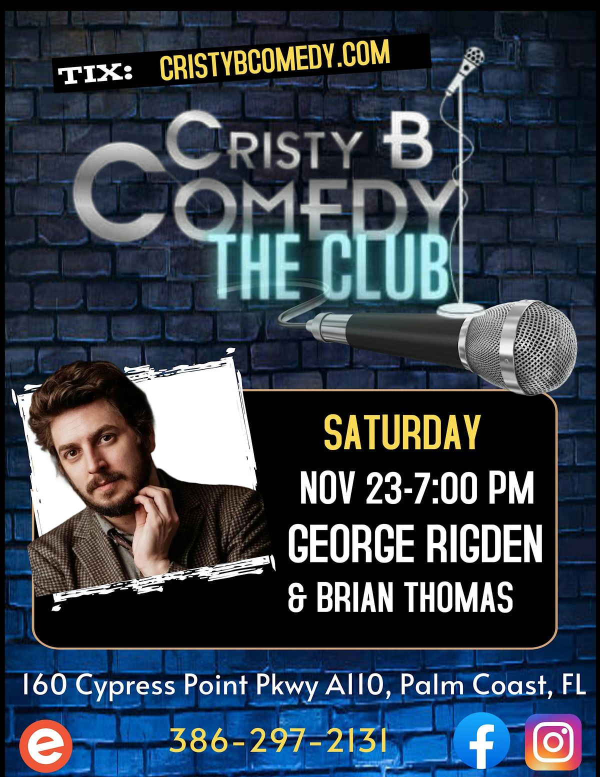 Saturday night Comedy with GEORGE RIGDEN