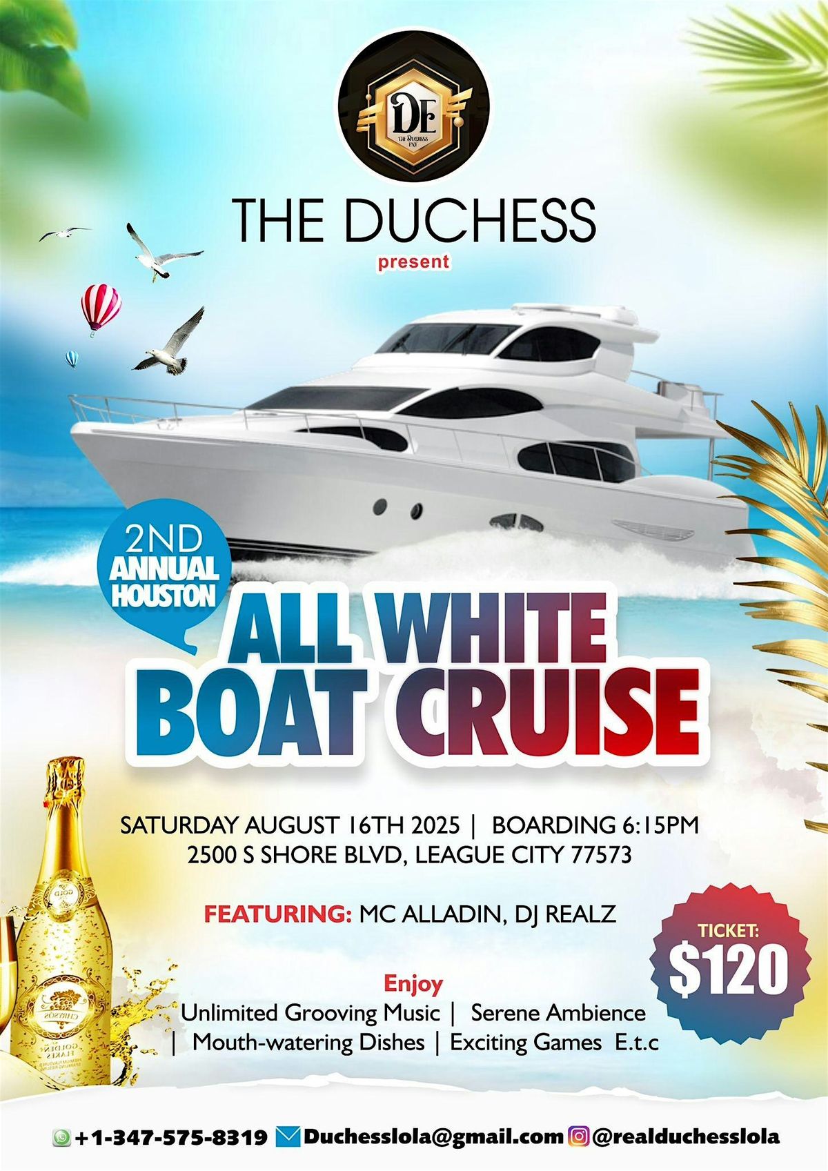 All White boat party