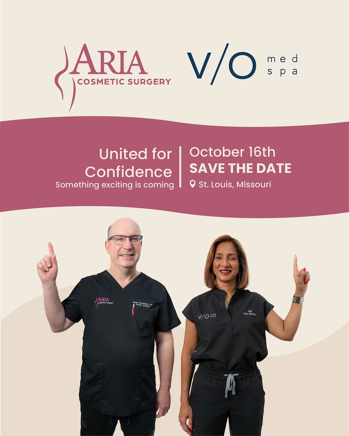 United For Confidence - VIO Med Spa X Aria Plastic Surgery