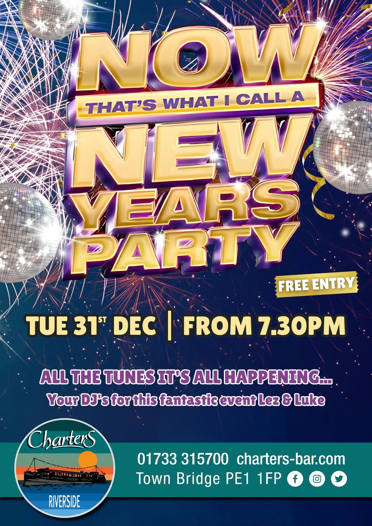 New Year's Eve Party with DJs Lez & Luke - FREE entry