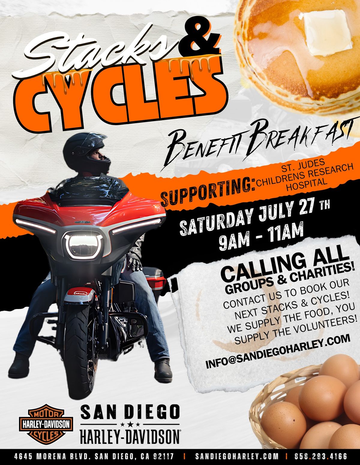 Stacks & Cycles Charity Breakfast