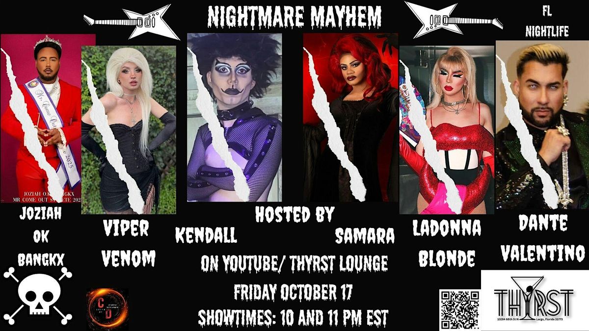 Nightmare Mayhem: Drag Variety Show\/ Hellfire Viewing Party: Dragula Titans
