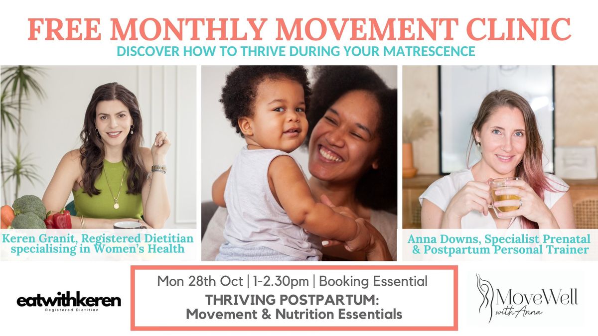 Thriving Postpartum: Movement & Nutrition Essentials with Anna Downs and Keren Granit