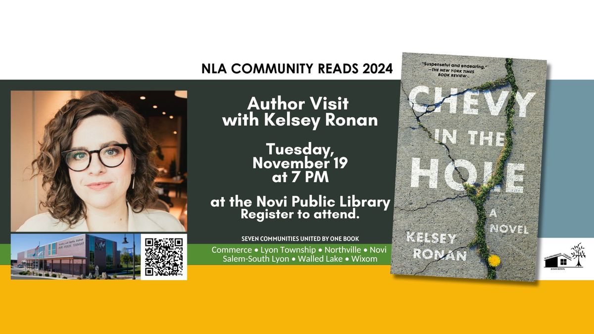 2024 Community Reads with author, Kelsey Ronan