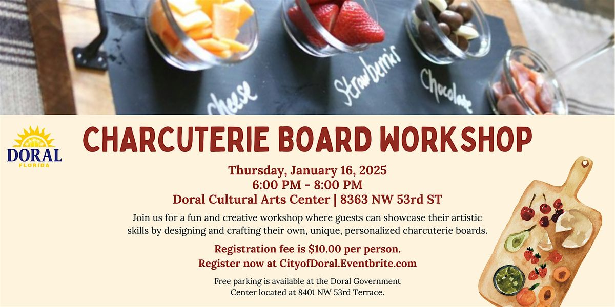 Art After Dark - Charcuterie Board Workshop