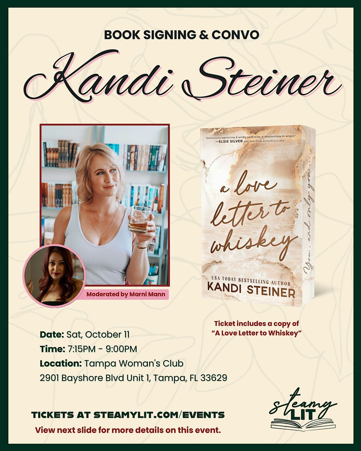 Kandi Steiner Book Signing + Convo