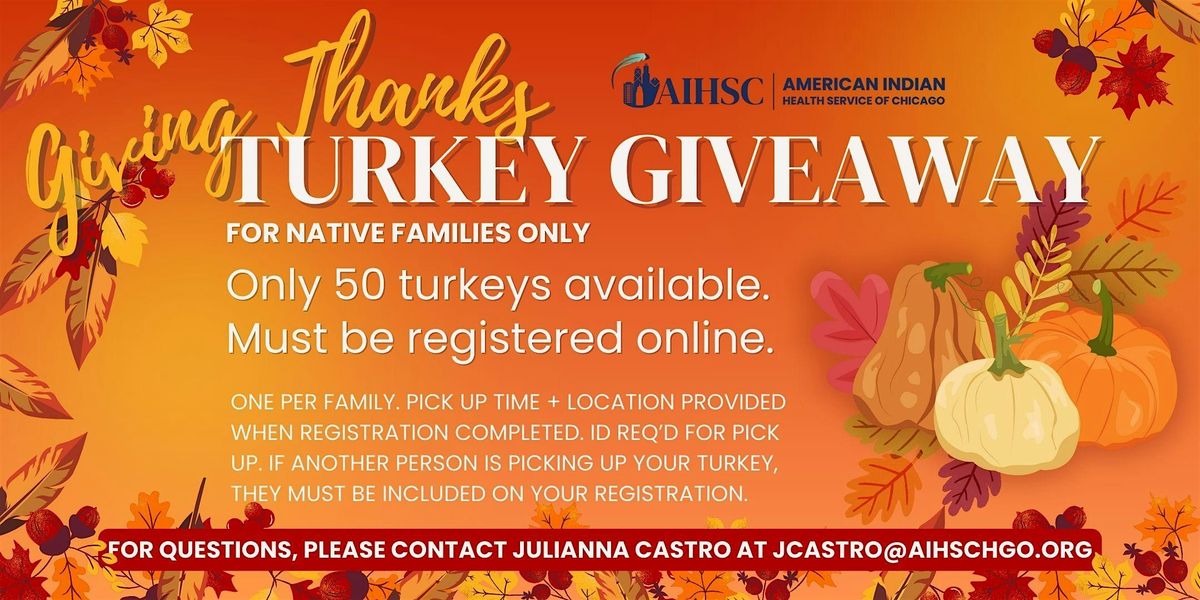 Giving Thanks Turkey Giveaway!