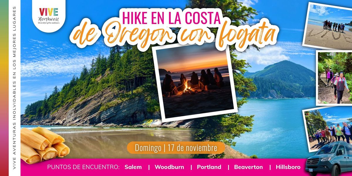 Aventura en la Costa de Oregon: Caminata y Fogata con Vive NW