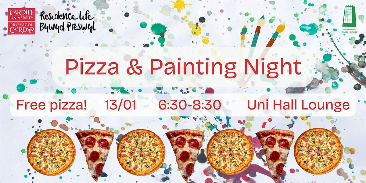 Pizza & Painting Night \u00a6 Noson Pizza a Phaentio