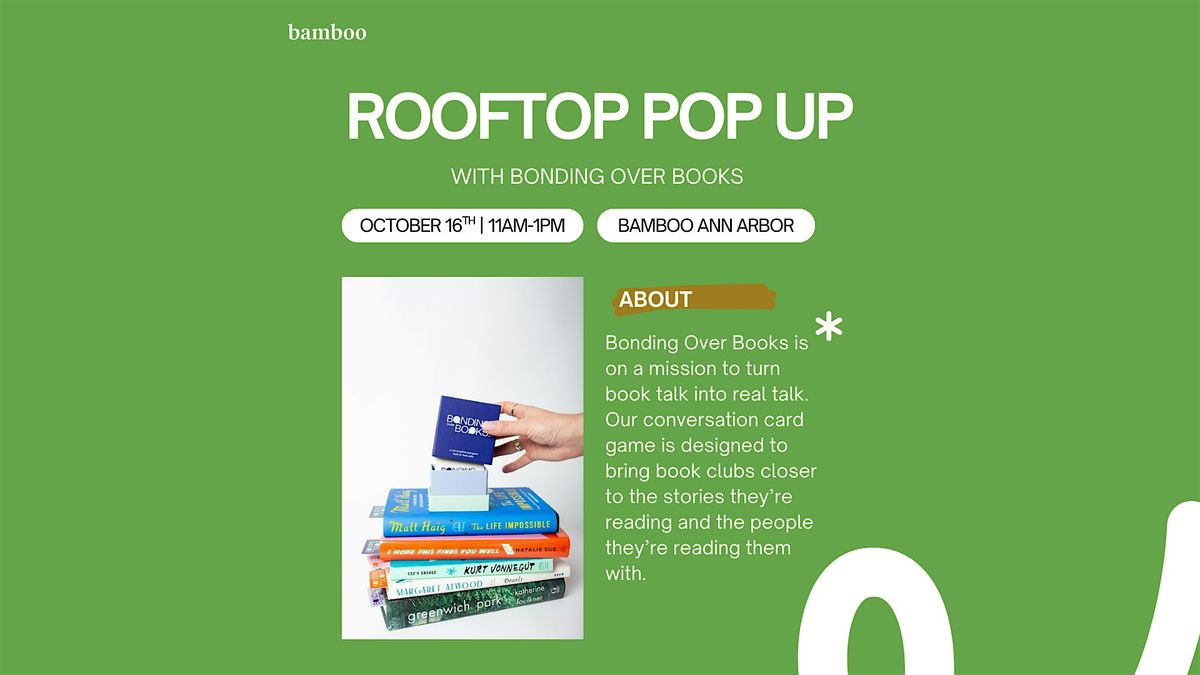 Bonding Over Books Popup