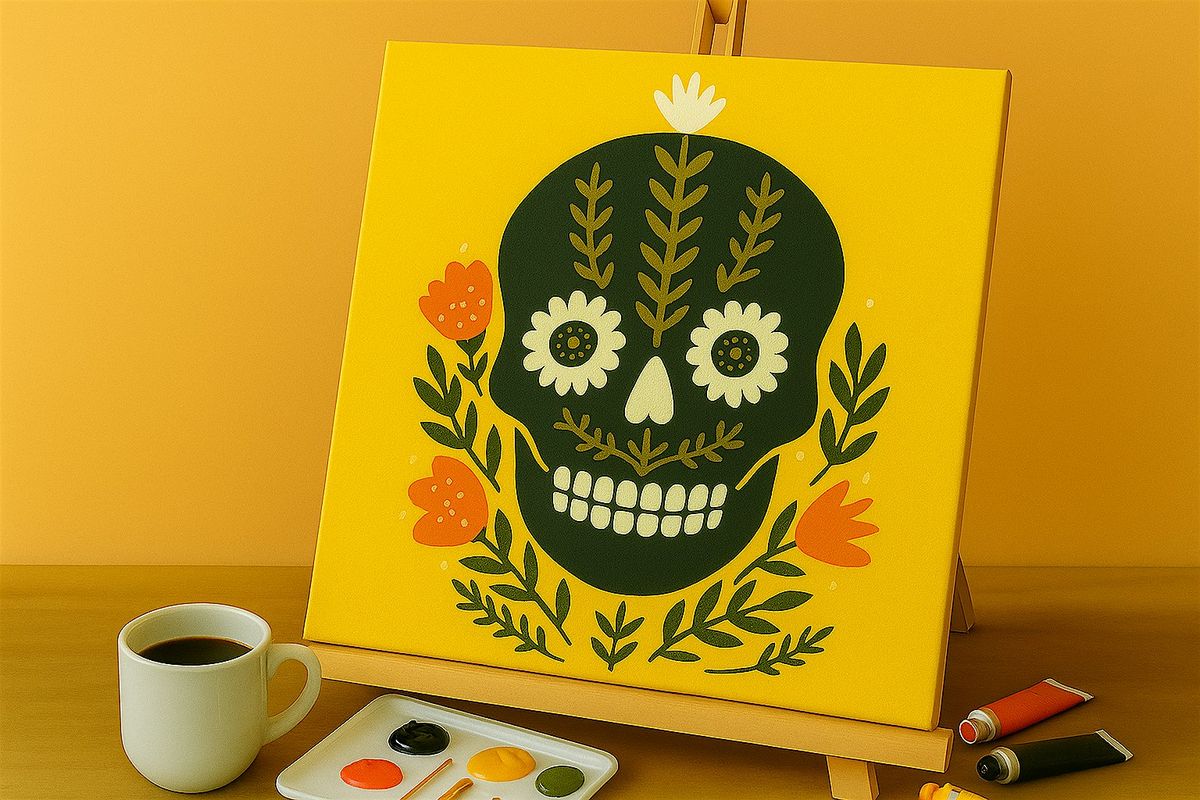 Dia De Los Muertos\/Day of the Dead Paint and Sip