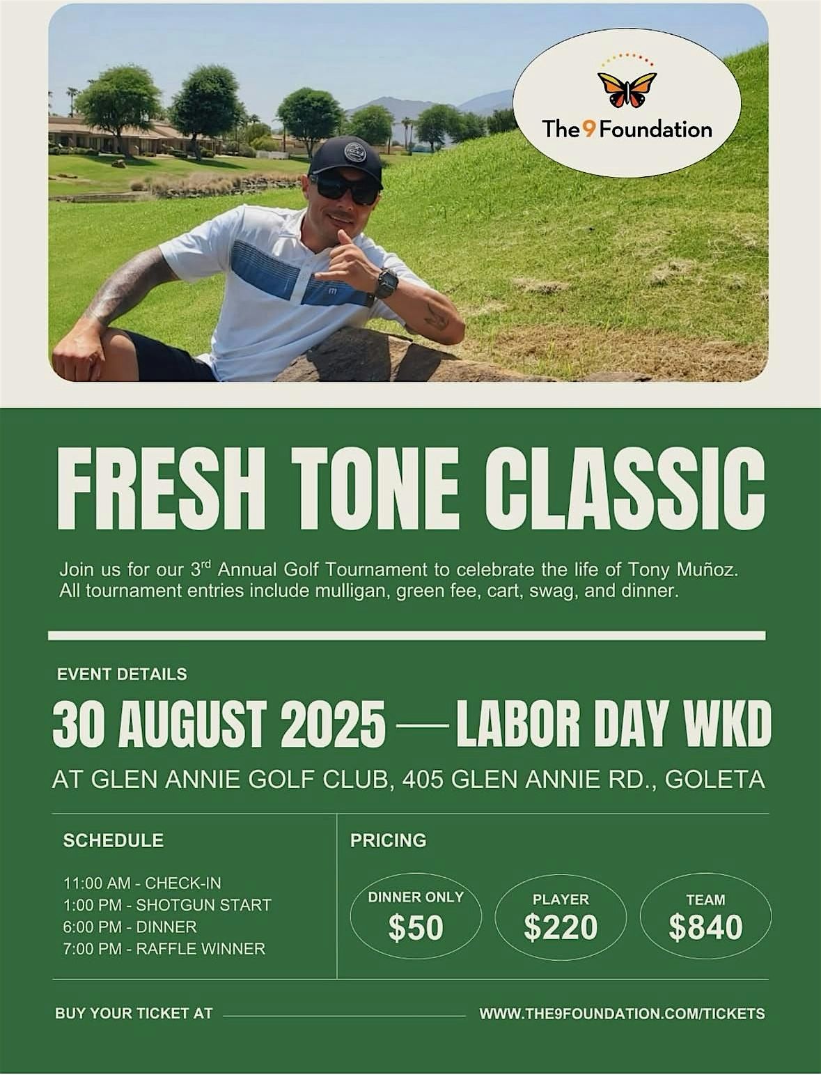 3rd Annual \u201cFresh Tone\u201d Classic Golf Tournament